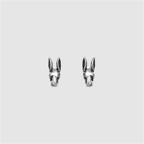 gucci anger forest rabbit|Gucci Anger Forest Rabbit Head Stud Earrings .